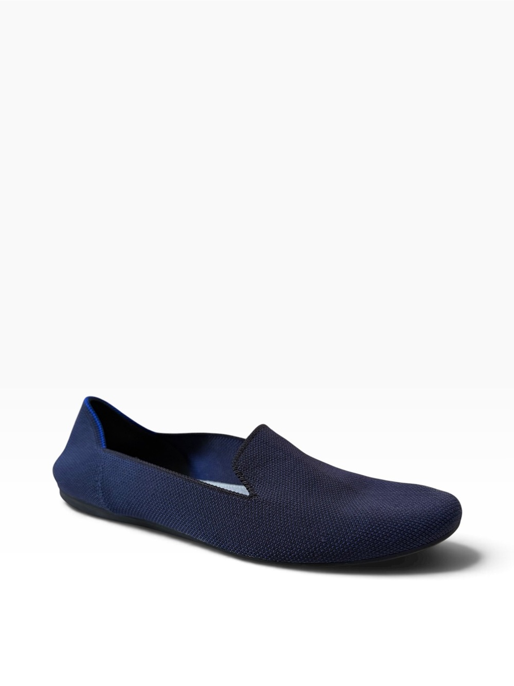 Rothy's Women's The Loafer Navy Blue Knit Slip On Shoes | Size 9.5